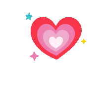 Gif animé coeur étoile
